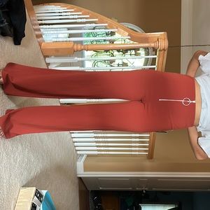 Forever 21 burnt orange flare pants